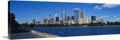 Skyscrapers along a waterfront, Sydney, Australia