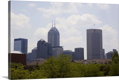 Skyscrapers in a city, Chase Tower, Indianapolis, Marion County, Indiana