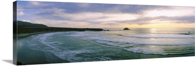 Sunset over the ocean, Big Sur, California