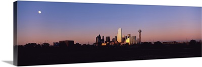 Sunset Skyline Dallas TX USA