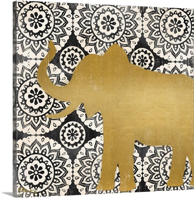 Boho Elephant II - Black