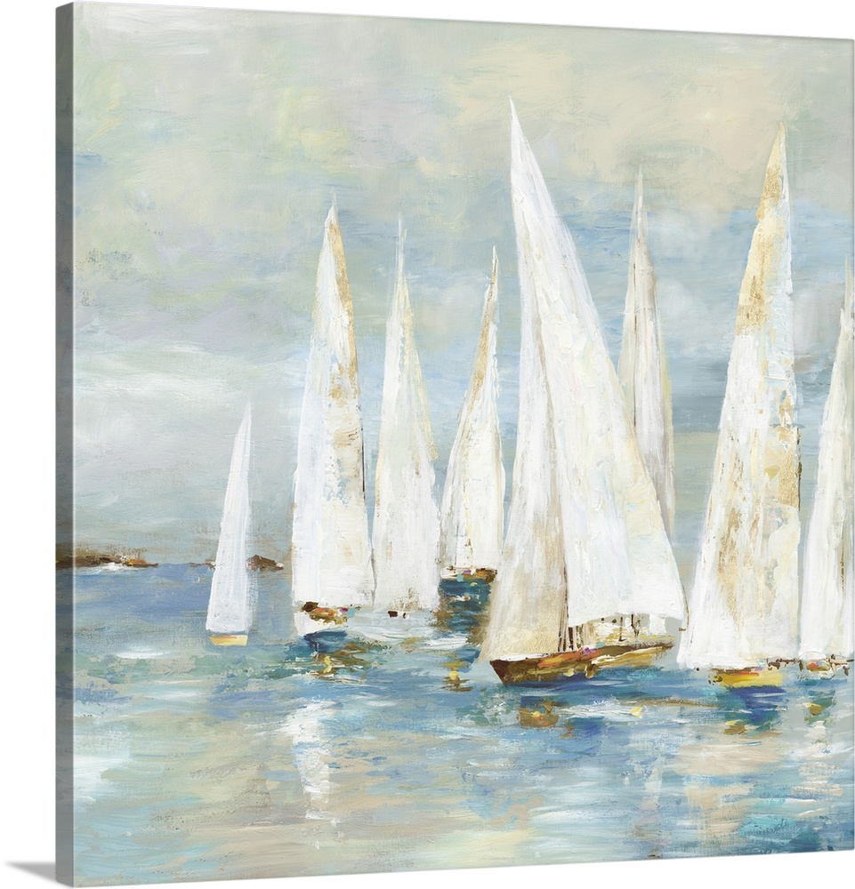 White Sailboats