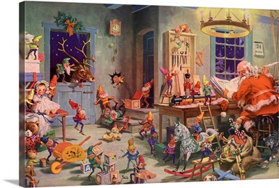 Santa and Elves, Workshop