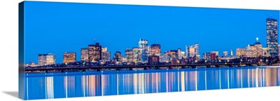 Boston City Skyline at Night