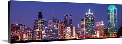 Bright Dallas Skyline