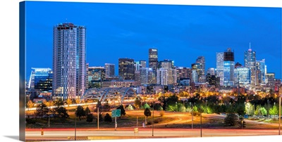 Denver, CO Skyline at Night