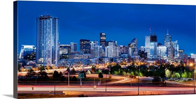 Denver Skyline at Night