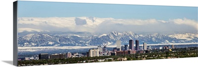 Denver Skyline with Rocky Mountains