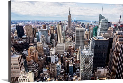 Elevated View Of New York Cityscape