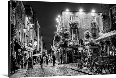 Temple Bar, Dublin, Ireland at Night