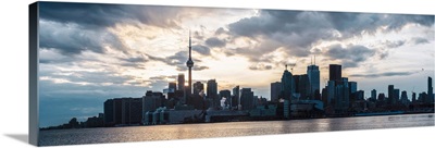 Toronto City Skyline with Sunset