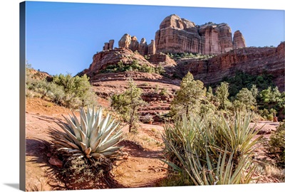 View Of Cathedral Rock From Templeton Trail, Sedona, Arizona