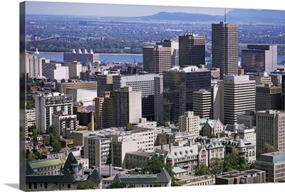 View over Montreal from Mont Royal, Quebec, Canada, North America