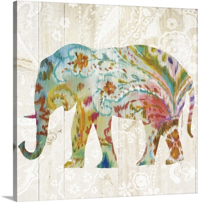 Boho Paisley Elephant II