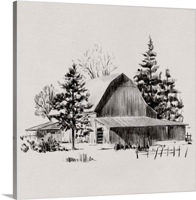 Distant Barn Sketch II