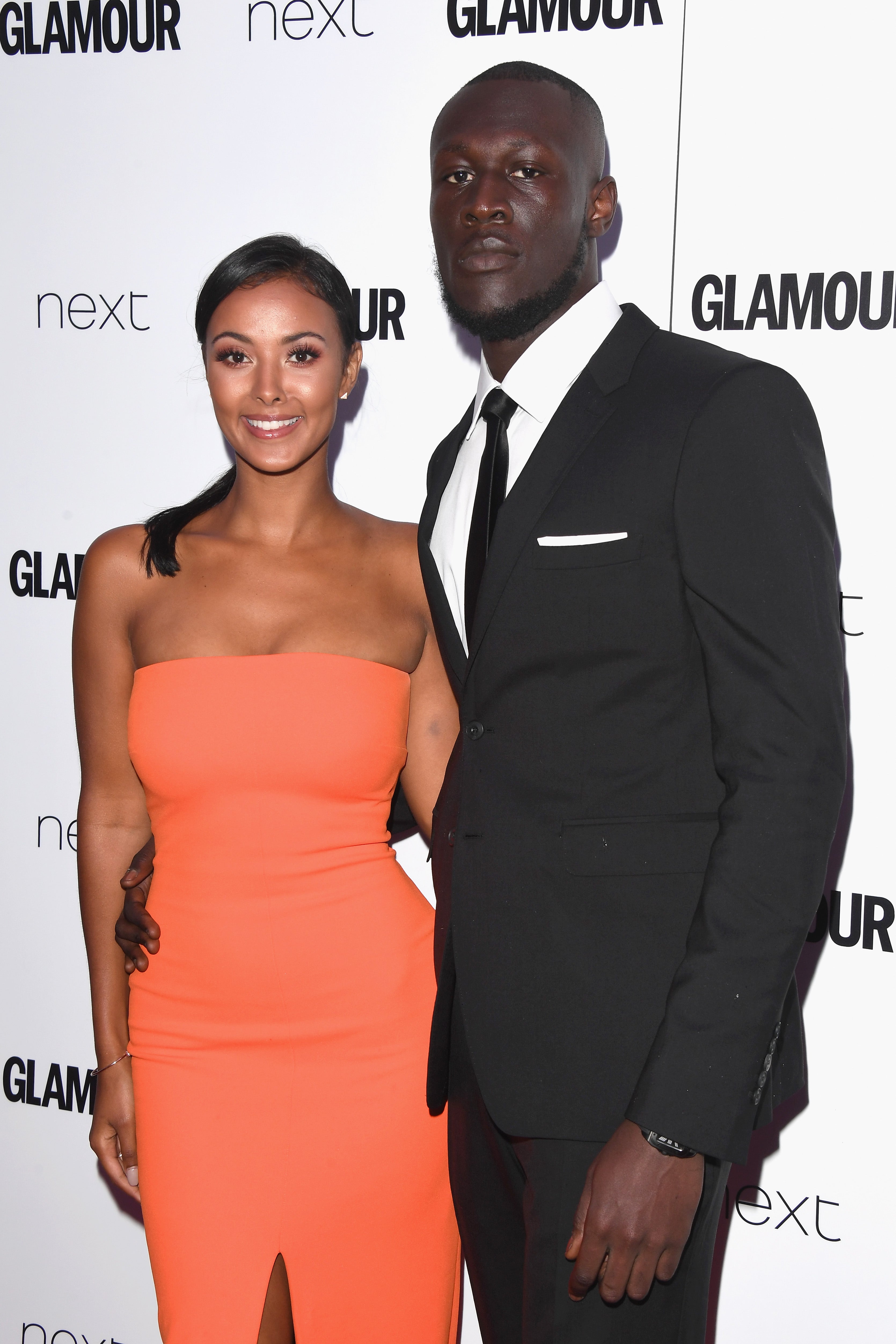 Maya Jama and Stormzy attend the Glamour Women of The Year awards together in 2017