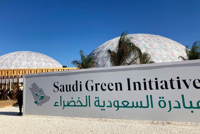 <p>The SGI tents at the COP27 Climate Summit</p>