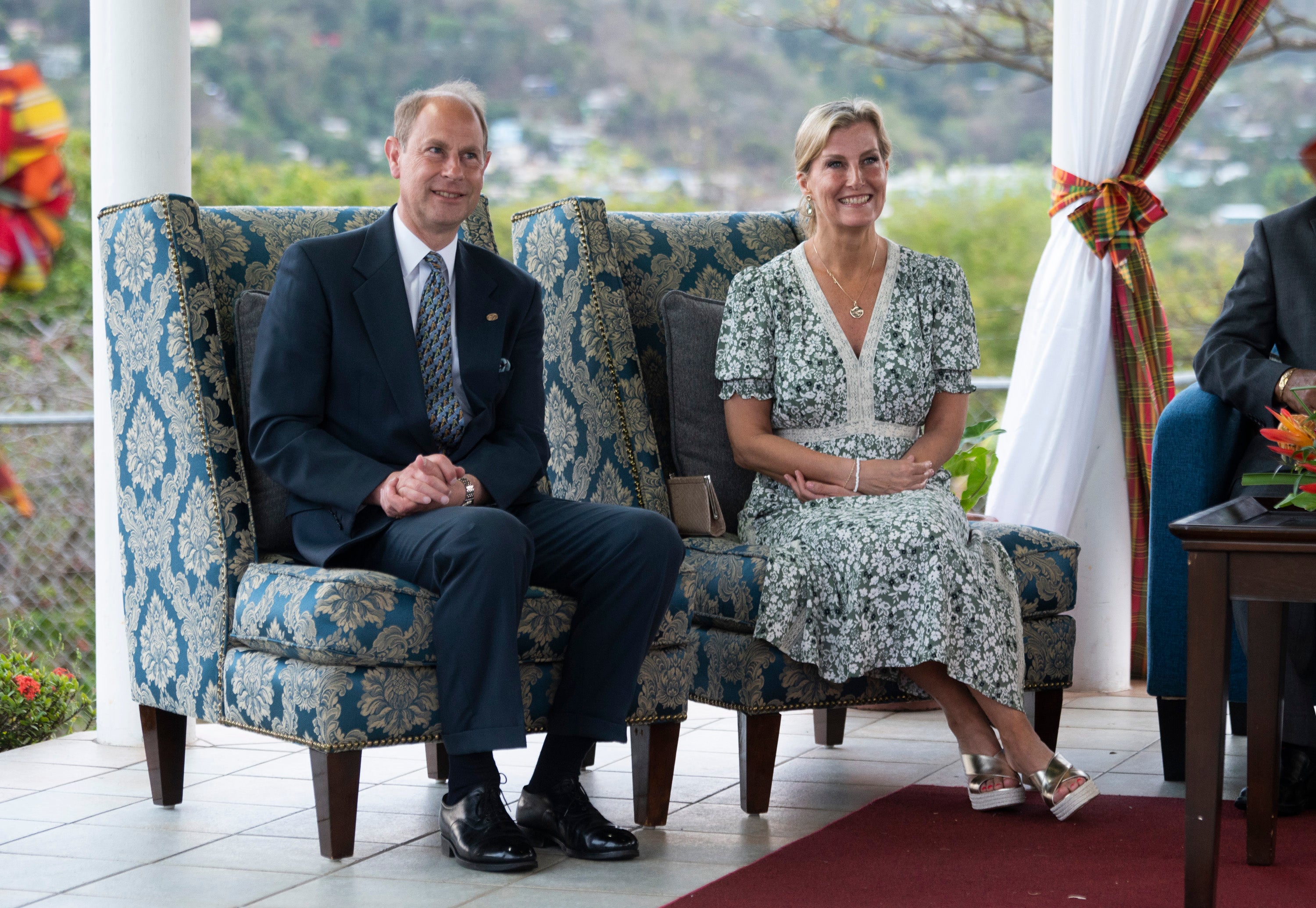Sophie, Countess of Wessex and Prince Edward, Earl of Wessex attend a Duke Of Edinburgh Awards ceremony at the Prime Minister's residence on April 26, 2022