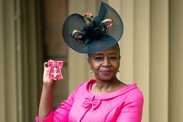 Kathy Williams received the honour at Buckingham Palace (Aaron Chown/PA)