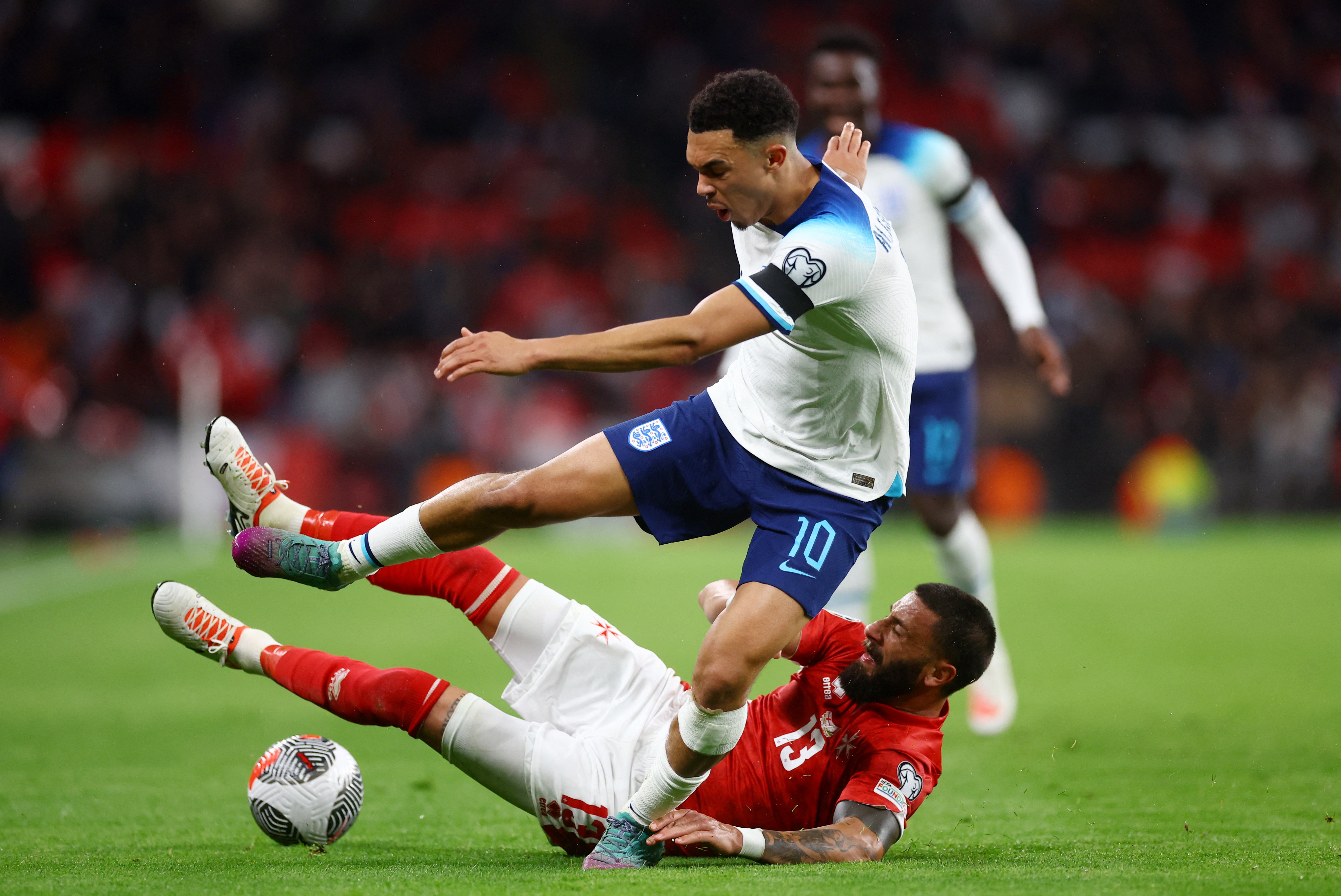 The Liverpool right back was everywhere for England on a flat night at Wembley