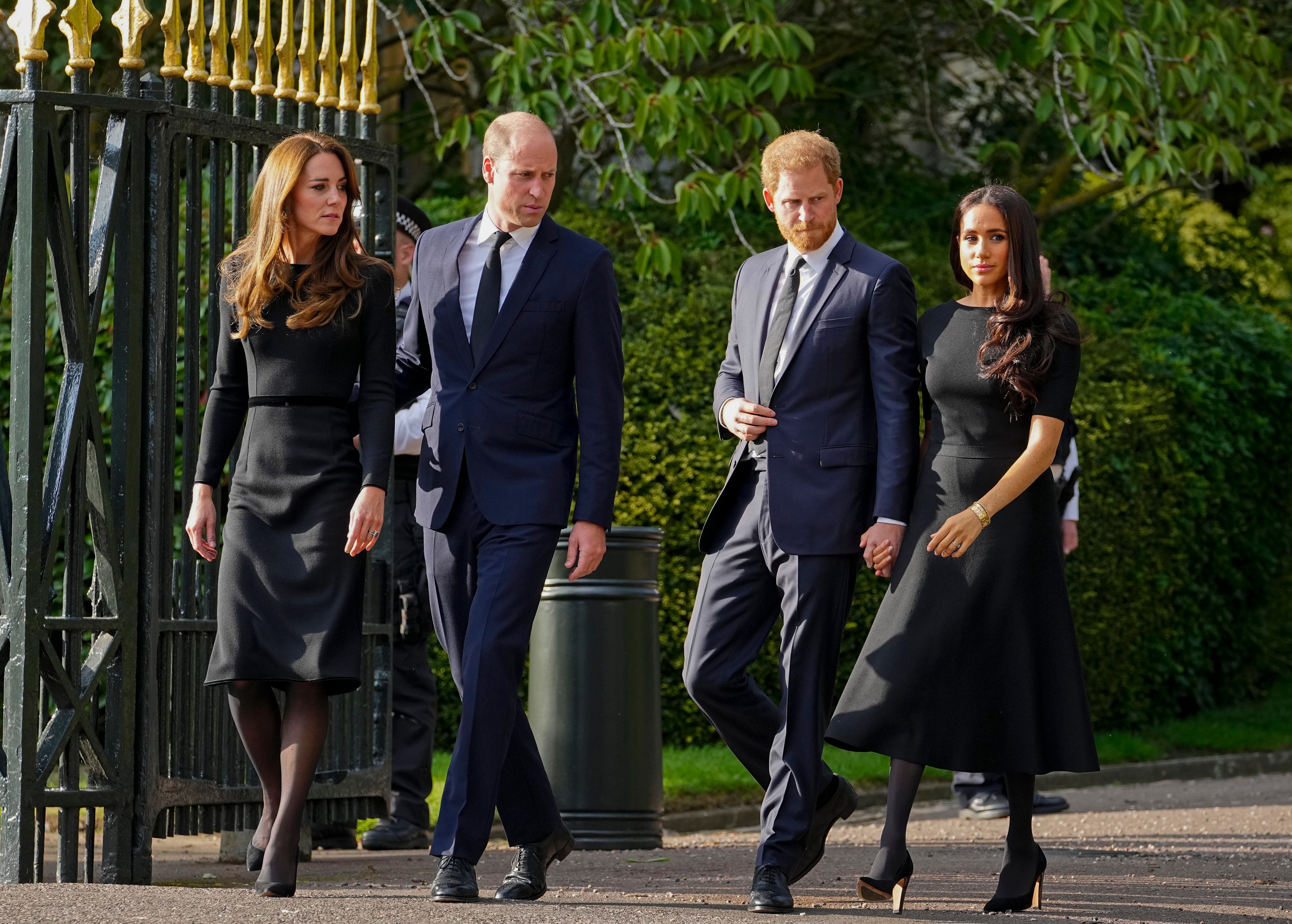 The two couples have not been seen in public together since the death of Queen Elizabeth in September 2022