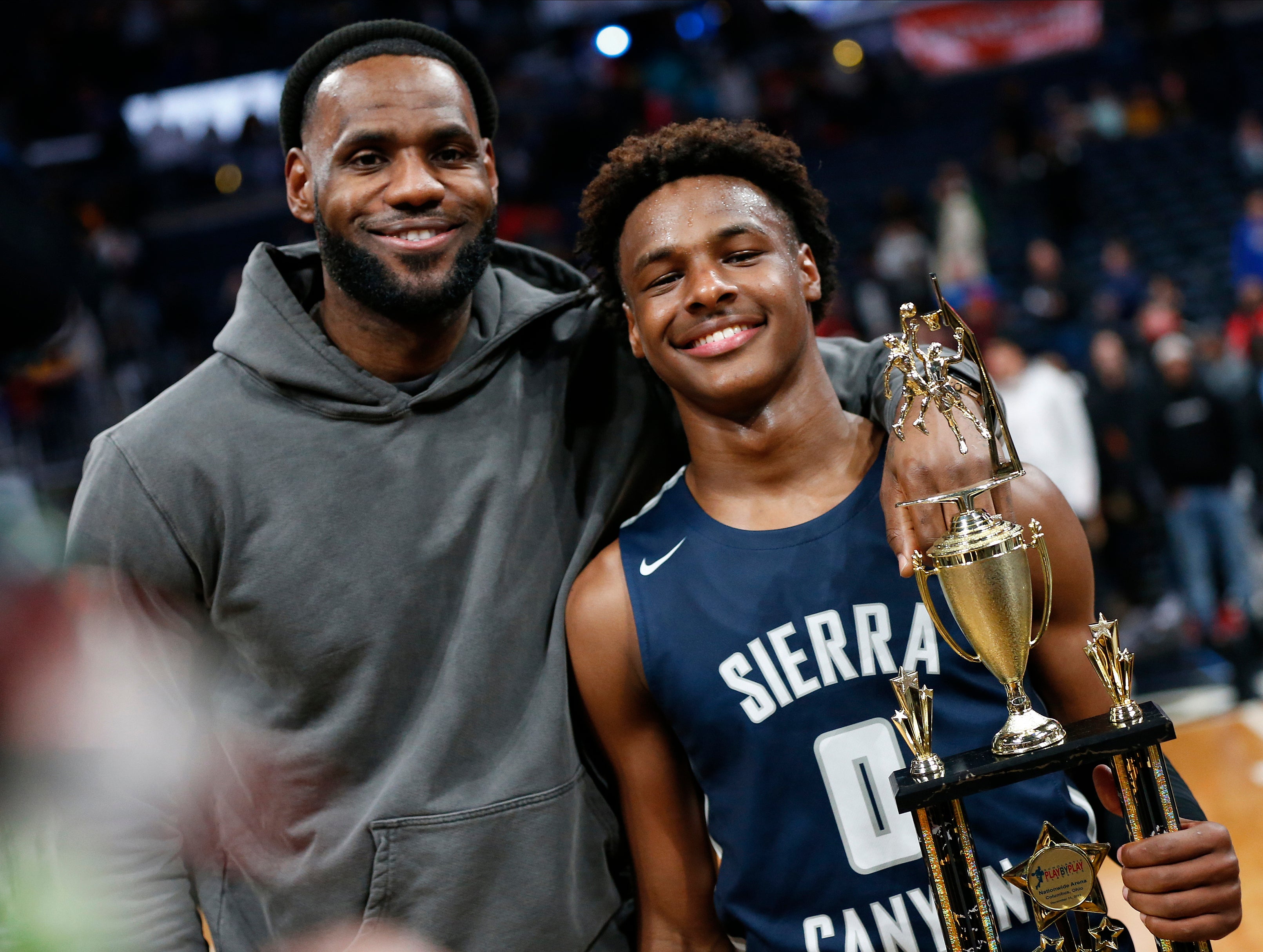 LeBron James and son Bronny