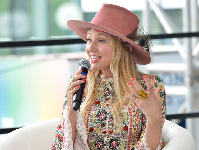 <p>Singer-songwriter, mental health expert Jewel speaks during Educating Mindfully on the Inspire Lounge stage during the first day of The Wellness Experience by Kroger at The Banks on 20 August 2021 in Cincinnati, Ohio.</p>