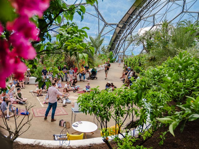 <p>The Eden Project in Cornwall is running its Festival of Imagination over half-term, with music, art, literature and games </p>