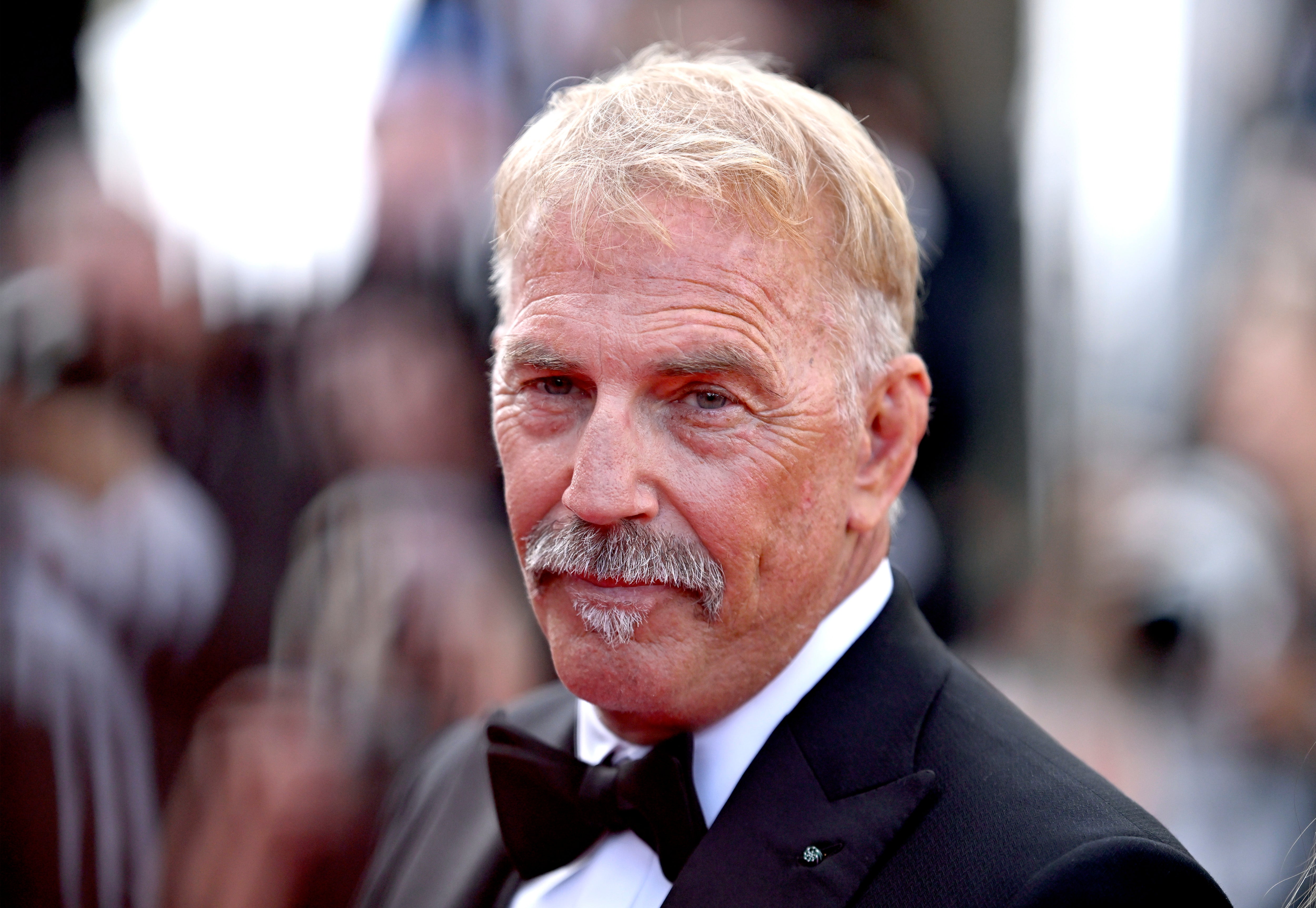 Kevin Costner attends the ‘Horizon: An American Saga' Red Carpet at the 77th annual Cannes Film Festival