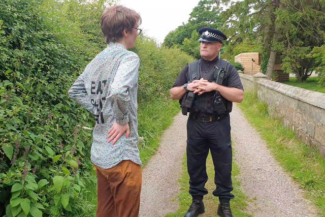 Britain Election Protest Arrest