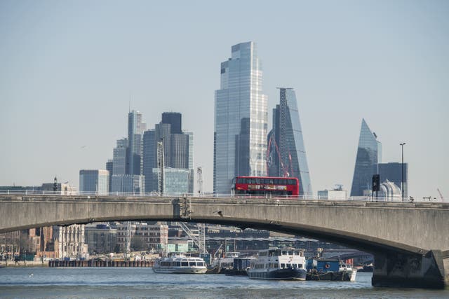 London stocks were higher on Thursday (Ian West/PA)