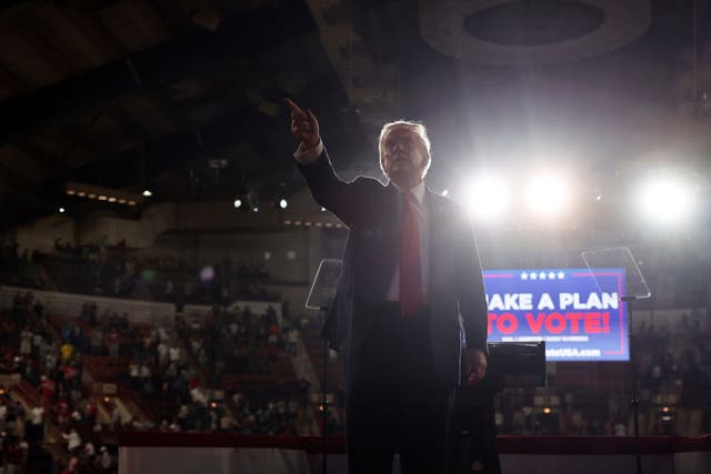 <p>Donald Trump campaigns in Harrisburg, Pennsylvania as his campaign has now publicly turned its fire on Project 2025.</p>