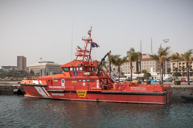 <p>The Spanish Coast Guard (file pic) rescued the struggling vessel over 50 miles north of Tenerife </p>