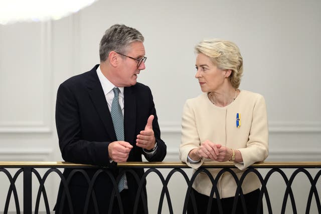 <p>Sir Keir Starmer is set for talks with European Commission president Ursula von der Leyen as he attempts to reset Britain’s relationship with the EU</p>