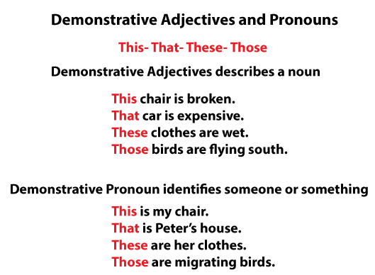 Demonstrative Pronouns