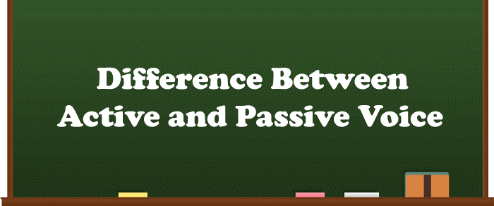 Difference Between Active and Passive Voice