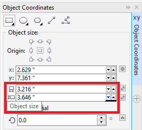 CorelDRAW Usage of Objects