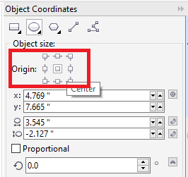 CorelDRAW Usage of Objects