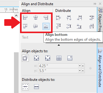 CorelDRAW Usage of Objects