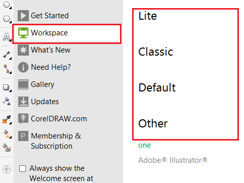 CorelDRAW Workspace Tour