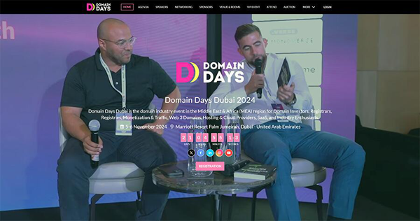 The 2024 Dubai Domain Day event is about to kick off and the 20-day countdown begins!