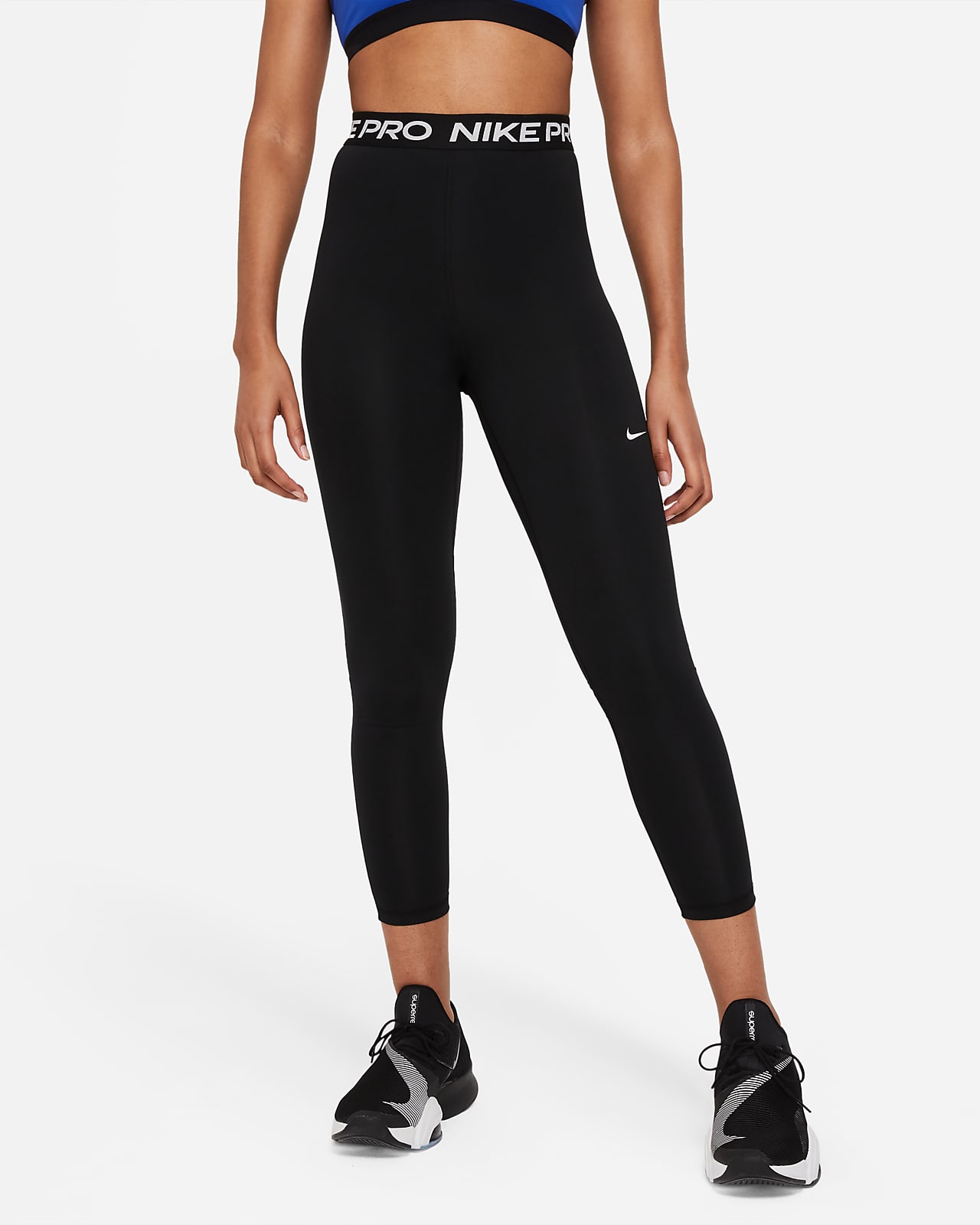 Nike Pro 365 Women's High-Waisted 7/8 Mesh Panel Leggings