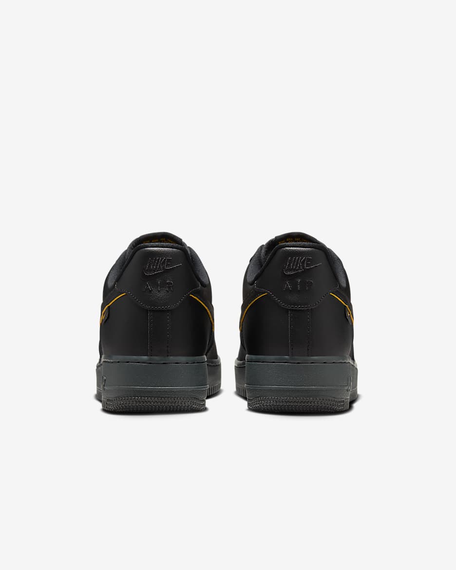 Nike Air Force 1 '07 Men's Shoes - Black/Dark Smoke Grey/University Gold