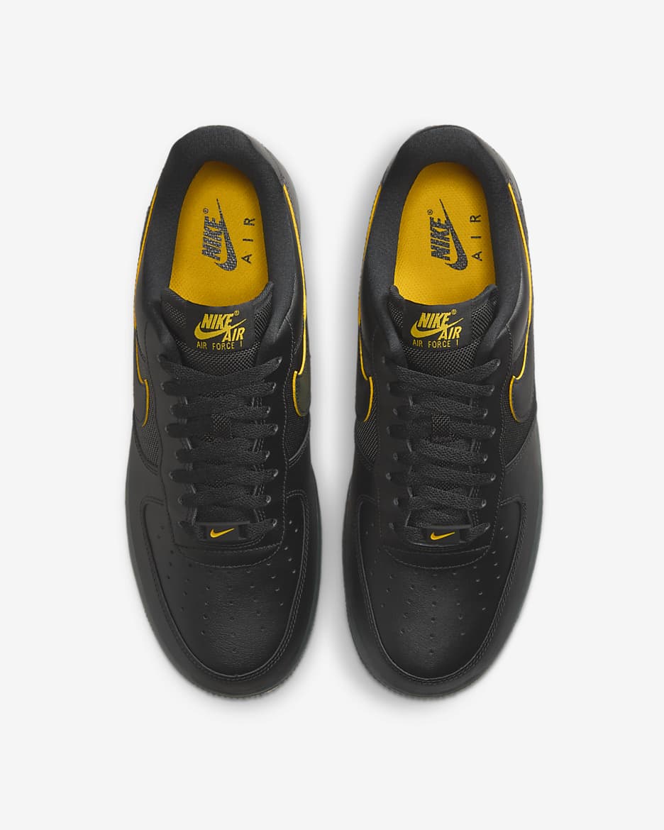 Nike Air Force 1 '07 Men's Shoes - Black/Dark Smoke Grey/University Gold