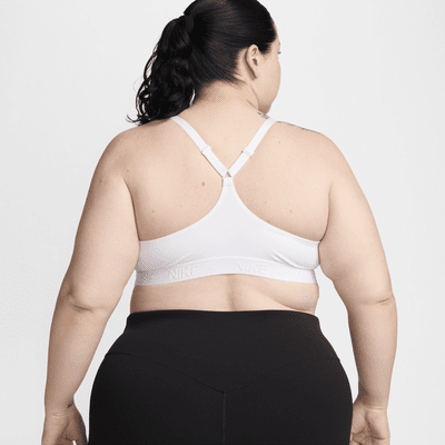 Nike Indy Light Support párnázott, állítható női sportmelltartó (plus size méret)