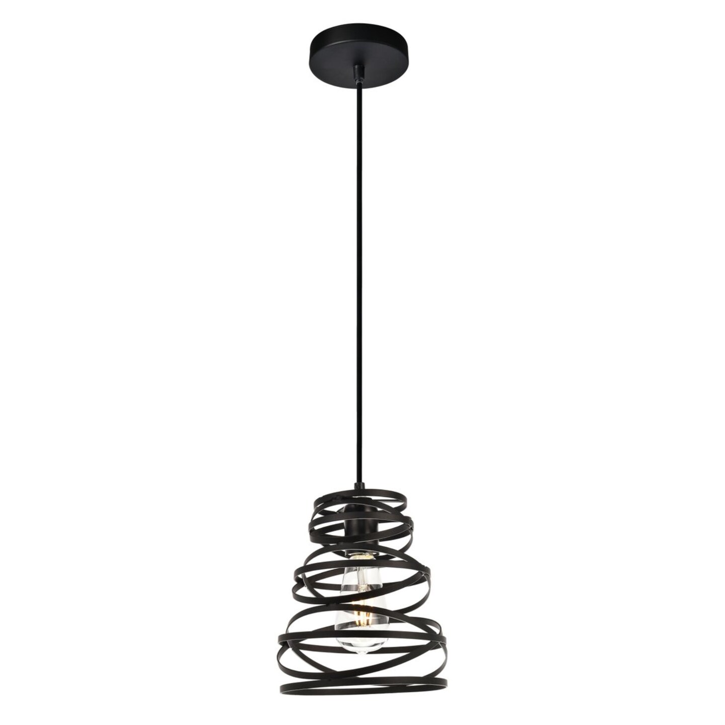 Sybil Collection Pendant D7.5 H9.2 Lt:1 Matte Black Finish | Pendant ...