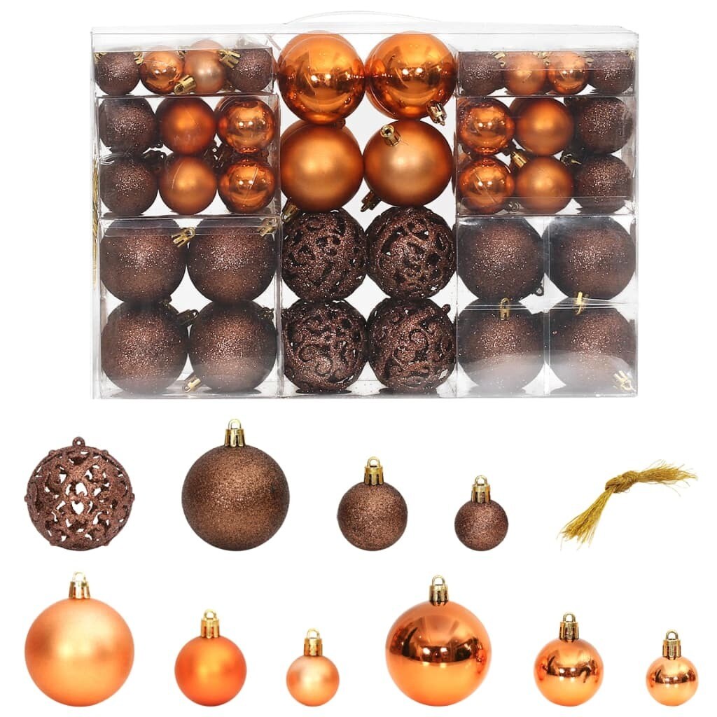 Christmas Baubles 100 pcs  1.2&#x22; / 1.6&#x22; / 2.4&#x22;