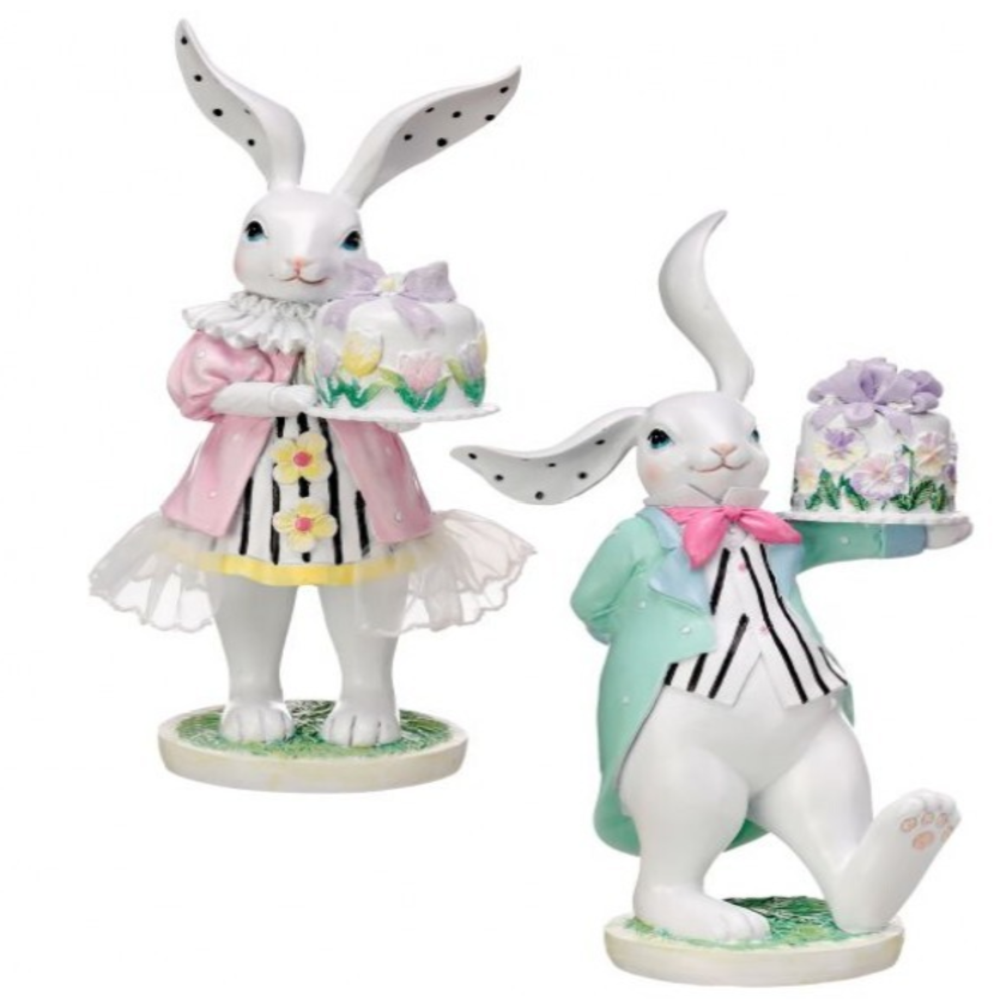 Easter Bunny W/Mini Cake 2as 9&#x22;