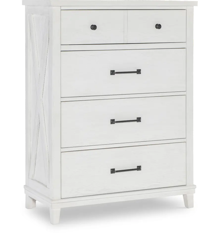 Flatiron White Chest of Drawers