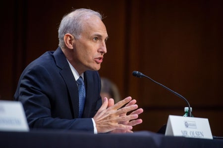 Matthew Olsen appears before a Senate Committee